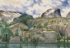 Martha Odum's "Bear Lake Cliffs" is part of the exhibition.