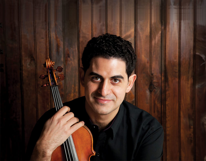 Arnaud Sussmann, shown above, will join violist Paul Neubauer and cellist David Finckel for the Payne Memorial Concert at 3 p.m. Nov. 5 in Hodgson Hall in the Performing Arts Center.