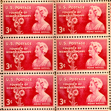 The U.S. Postal Service released a 3-cent stamp in 1948 featuring Michael.