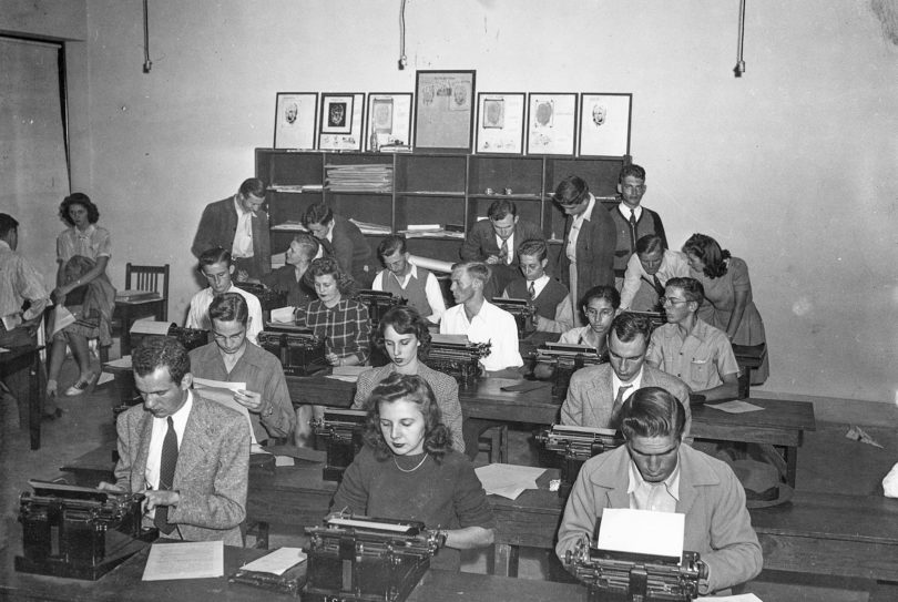 Old newsroom Grady College