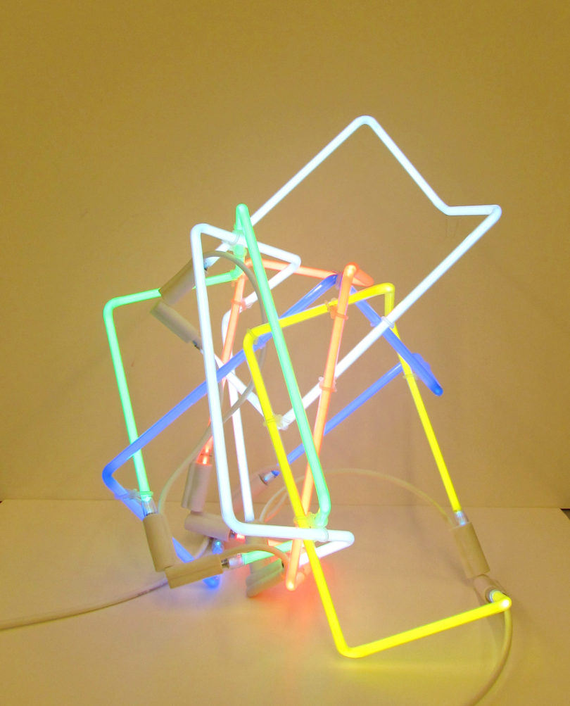 Nils Folke Anderson neon light sculpture-v