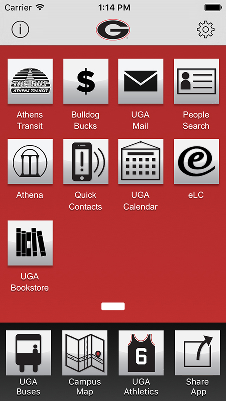 UGA Mobile App updated