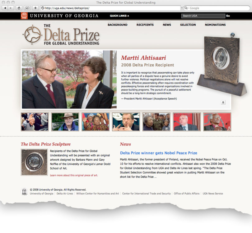 Web site keeps eyes on the (Delta) prize