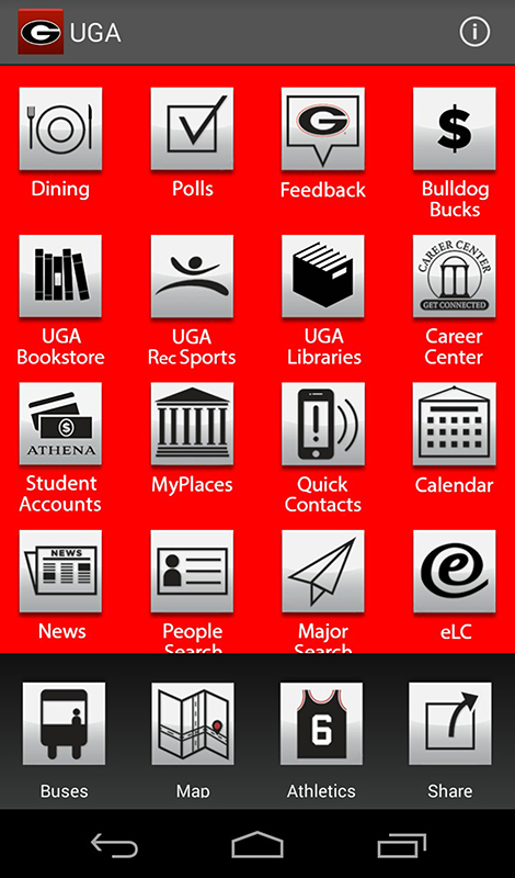UGA mobile app launches on Android