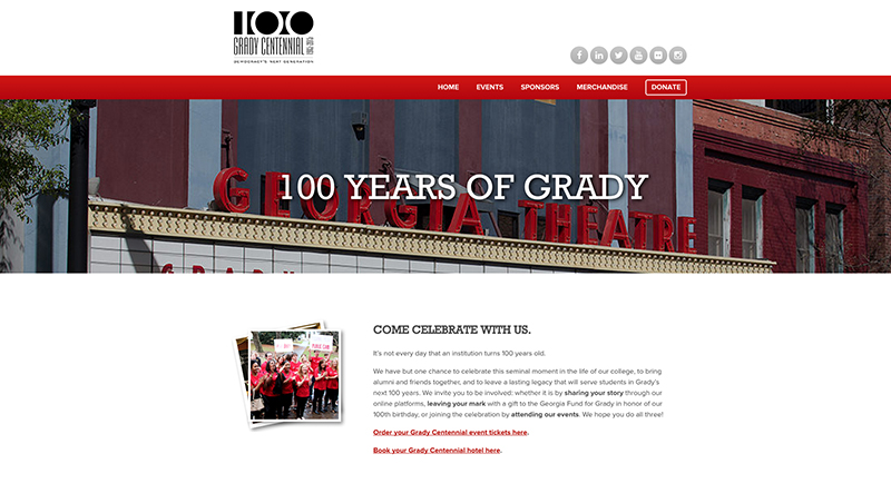 New site celebrates 100 years of Grady