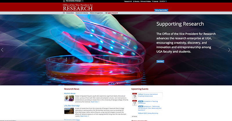 Research office unveils new website