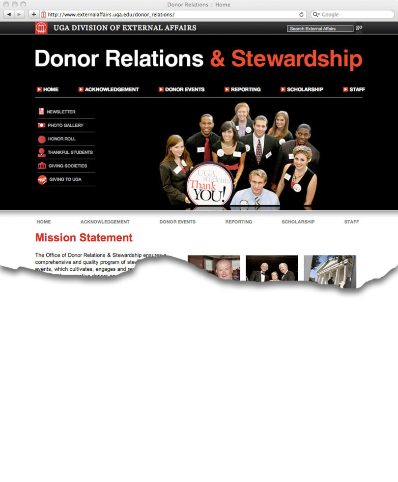 Office of Donor Relations and Stewardship launches informational new Web site