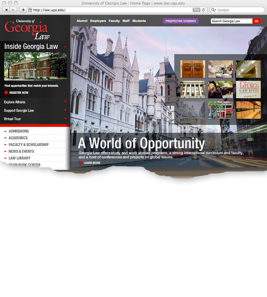 Law school site boasts new features