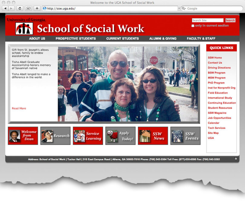 School of Social Work revamps homepage