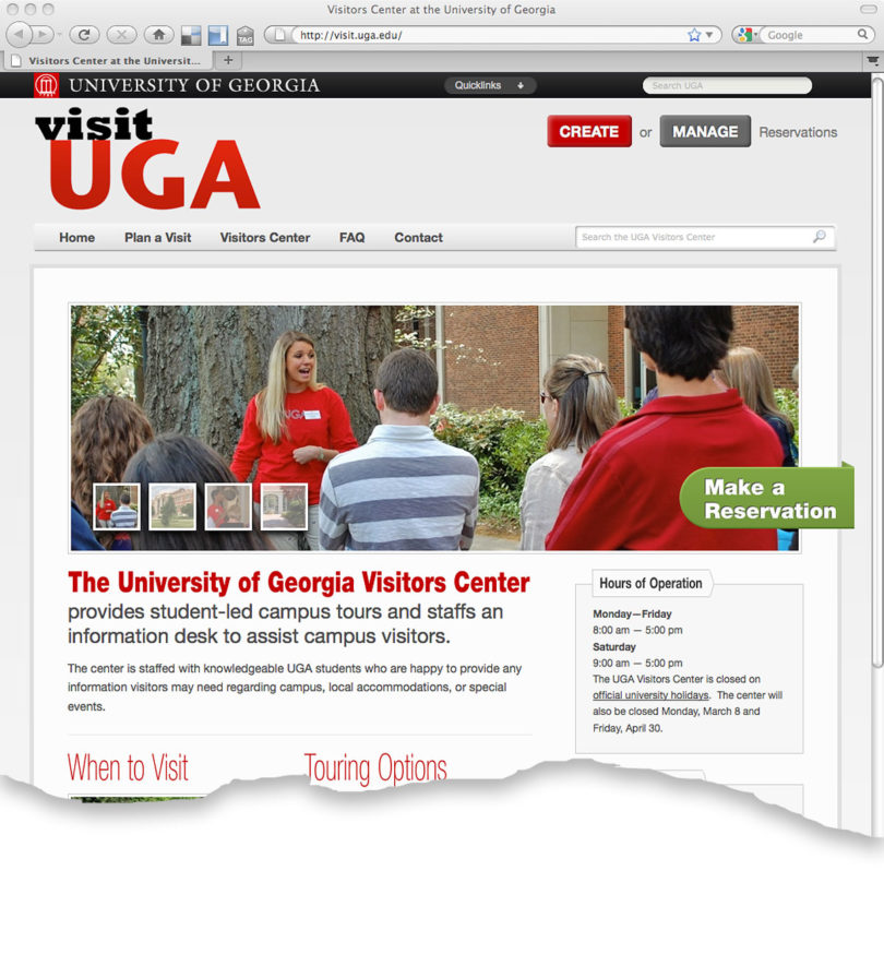 Visitors Center revamps Web site