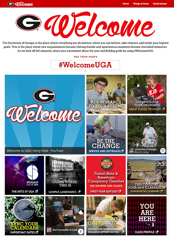 Site welcomes campus community
