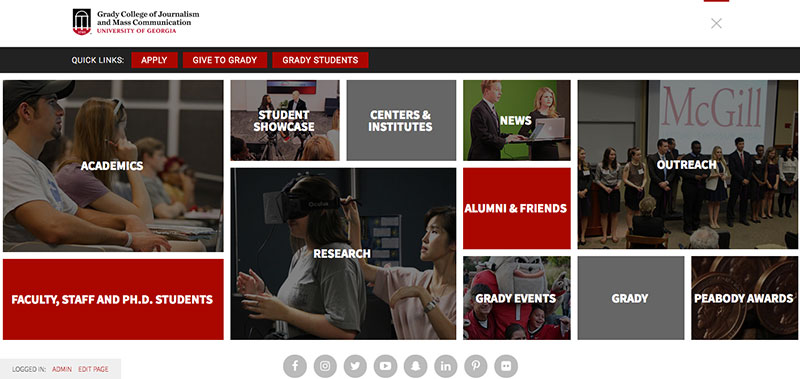 Grady College debuts redesigned website