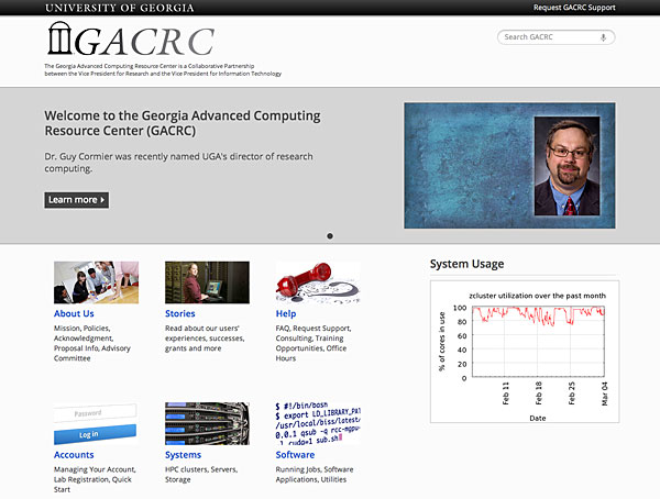 New GACRC website outlines resources