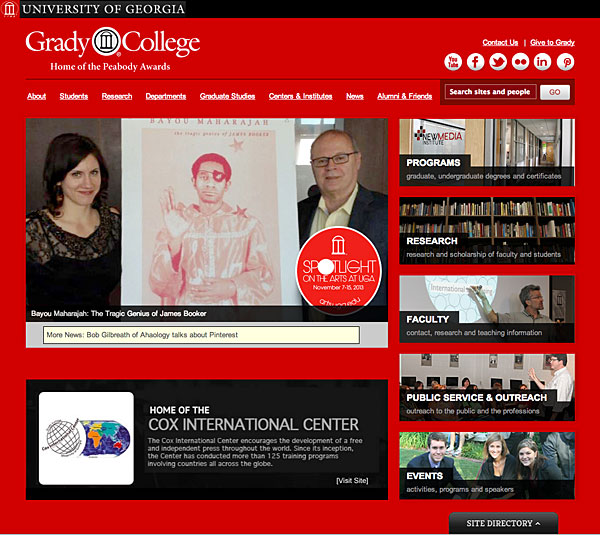 Grady College revamps its website