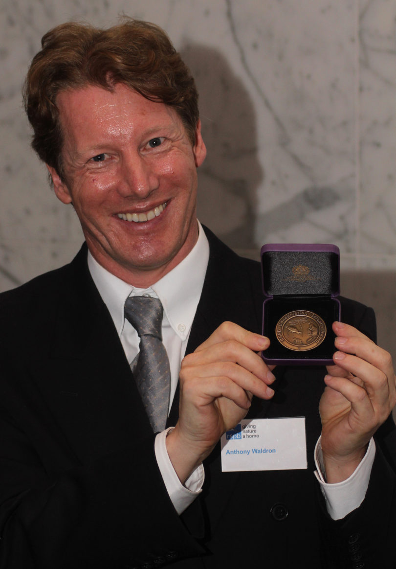 Anthony Waldron award Royal Society for the Protection of Birds-v.award