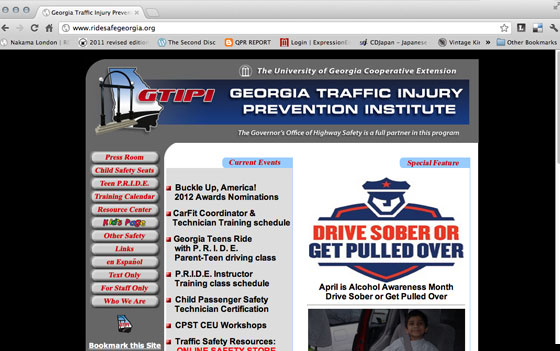 Extension site promotes safe driving
