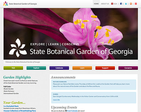 Garden website offers colorful preview