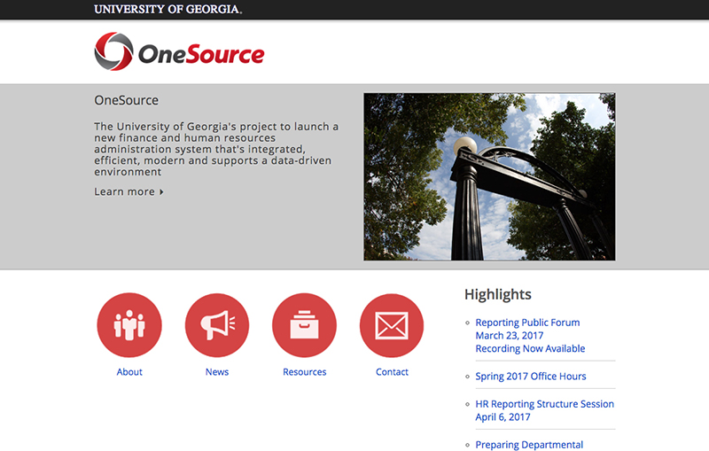 Site serves as OneSource Project resource