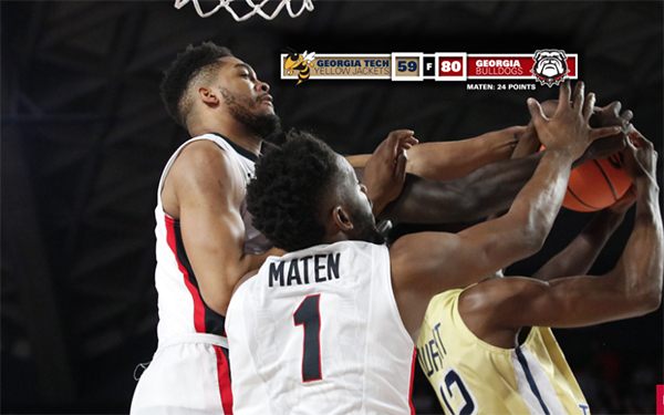Georgia tops Georgia Tech 80-59
