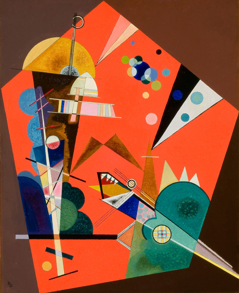 GMOA Cercle et Carré Kandinsky Tension in Red