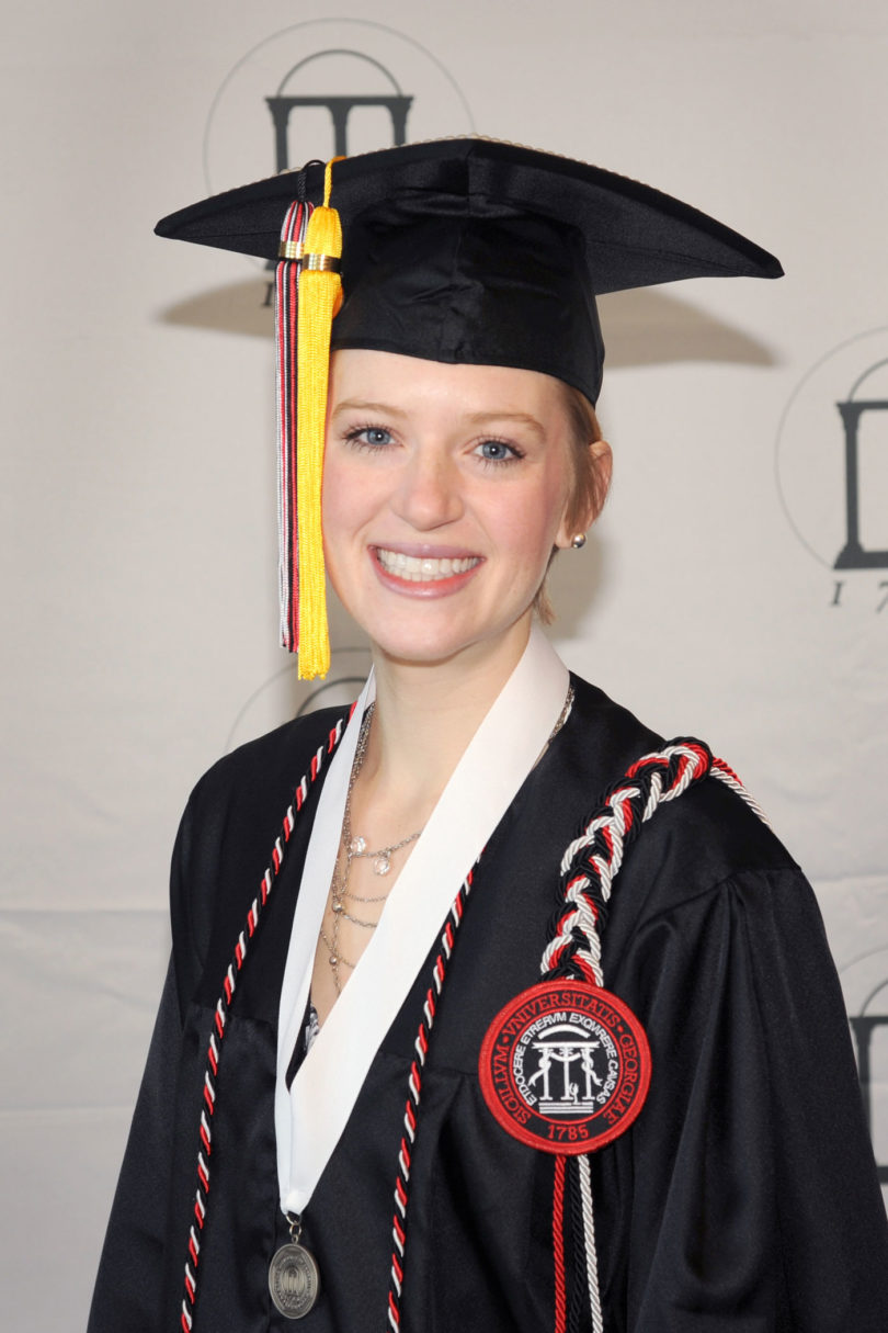 Kelly Ann King UGA First Honor Graduate formal portrait-v