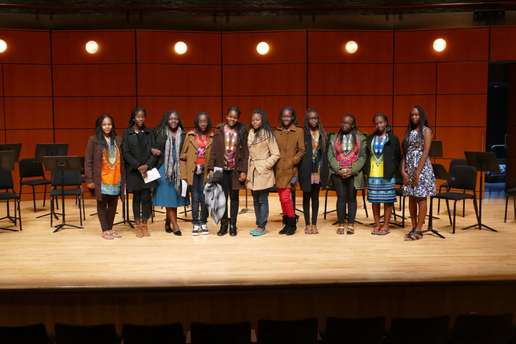 Kenyan students visit Moi Girls stage-h