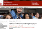 Benefits enrollment info on HR website