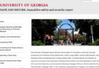 University’s annual security report online