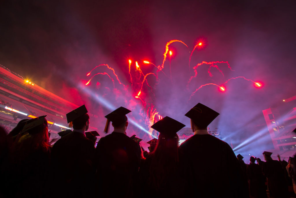 Commencement spring 2015-undergraduate-h. fireworks 2