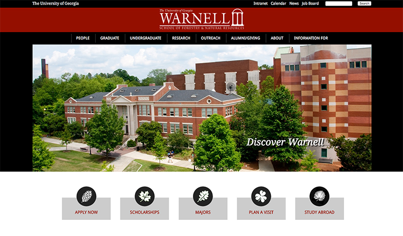 Warnell School launches new website