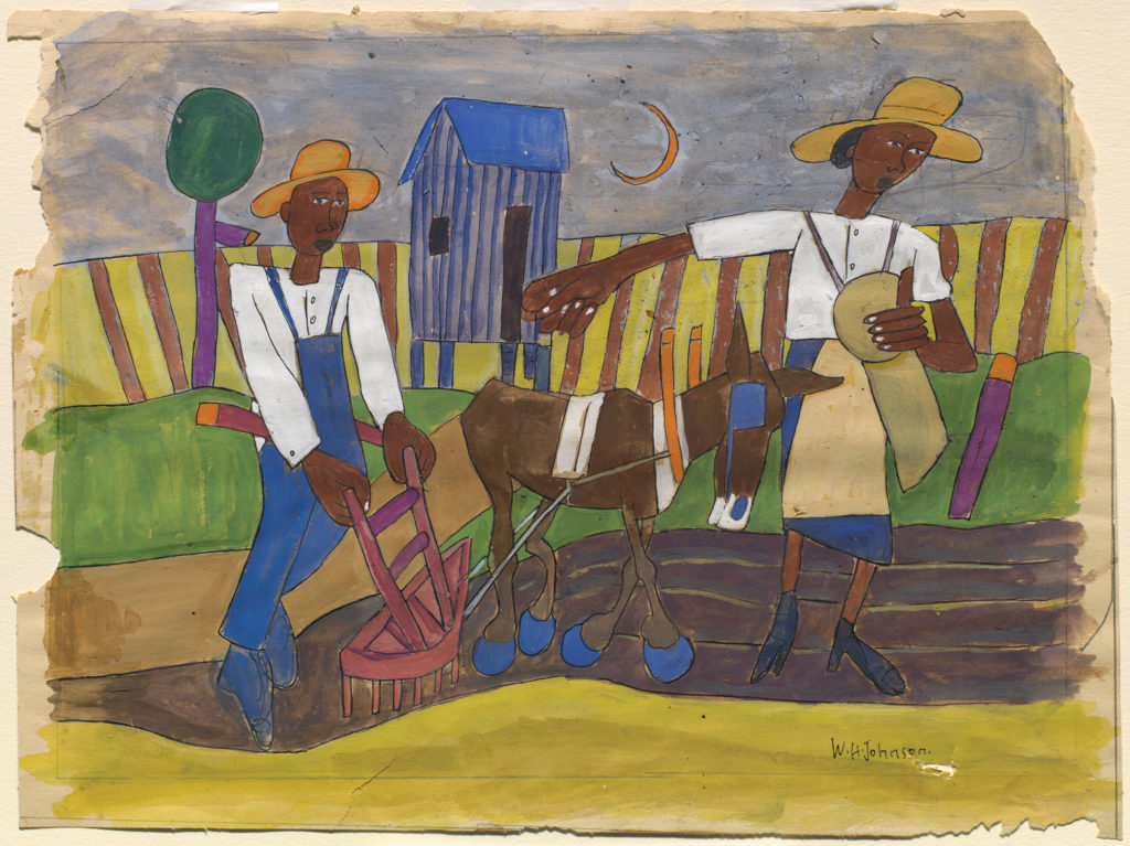 GMOA William H. Johnson “Sowing”-h.painting