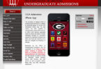 UGA admissions mobile app updated