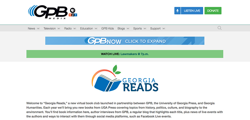 ‘Georgia Reads’ launched for book lovers