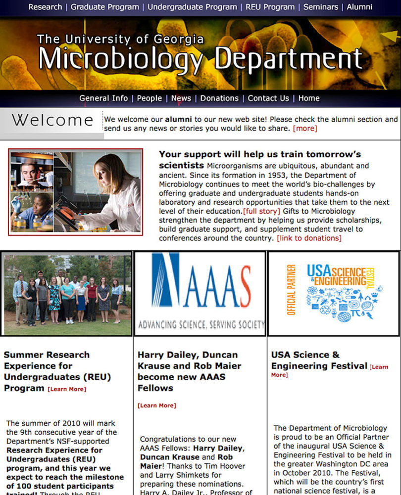 Microbiology’s site boasts big news
