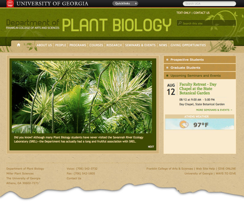 Plant biology debuts new website