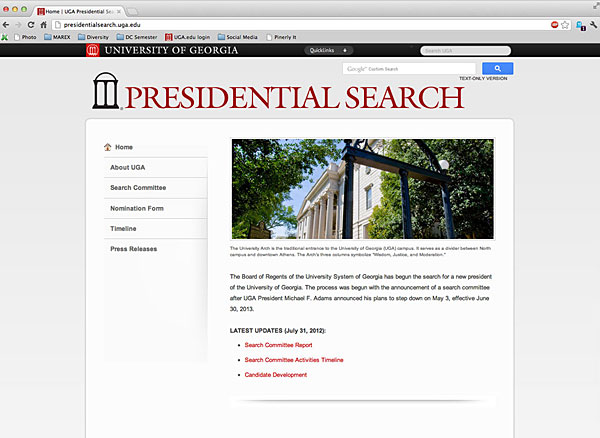 New site launched for presidential search
