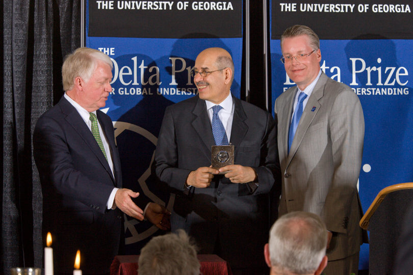 Mohamed ElBaradei receives Delta Prize for Global Understanding