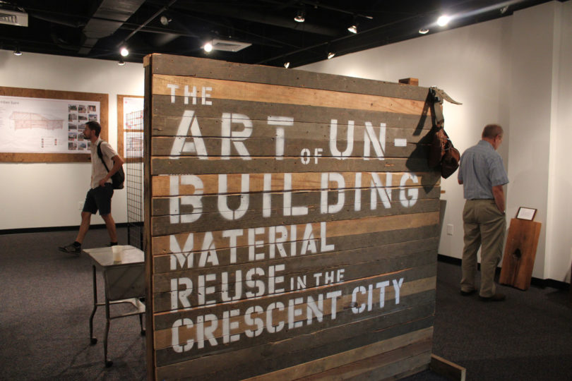 The Art of Unbuilding exhibition