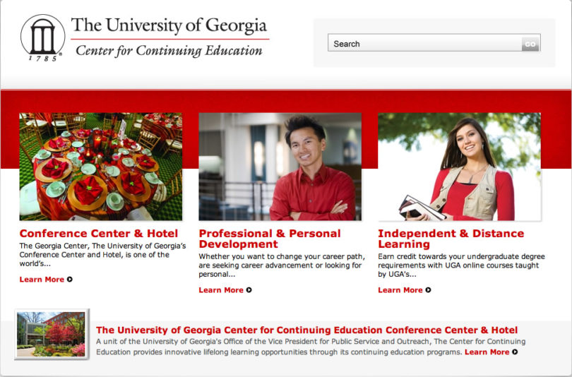 Georgia Center revamps site