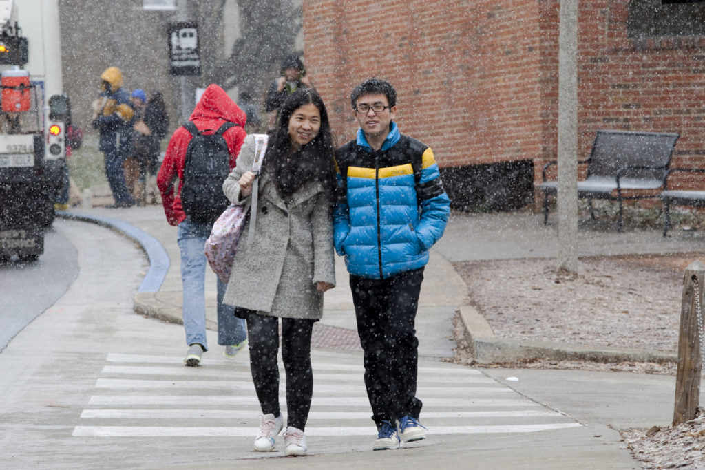 Snow 2014-h. students crosswalk