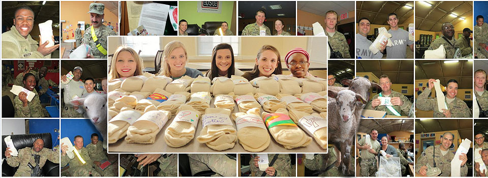 Socks for soldiers warmly received