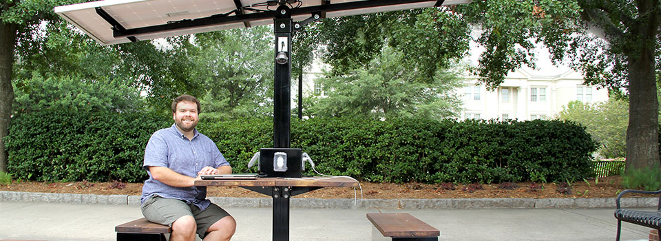UGA charges ahead with solar-powered picnic table