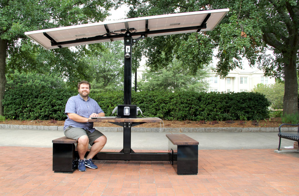Solar charging picnic table brian holcombe-h