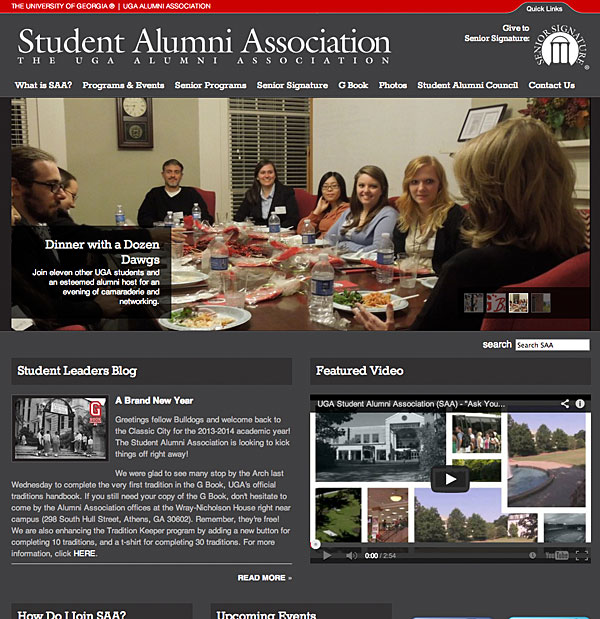 SAA site features student photos