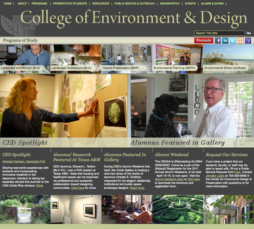 Environment and Design site revamped