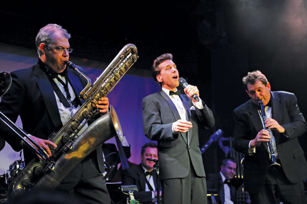 Bandleader/vocalist Michael Andrew performs with Gershwin’s Big Band.