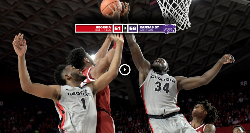 Georgia falls in Big 12/SEC Challenge