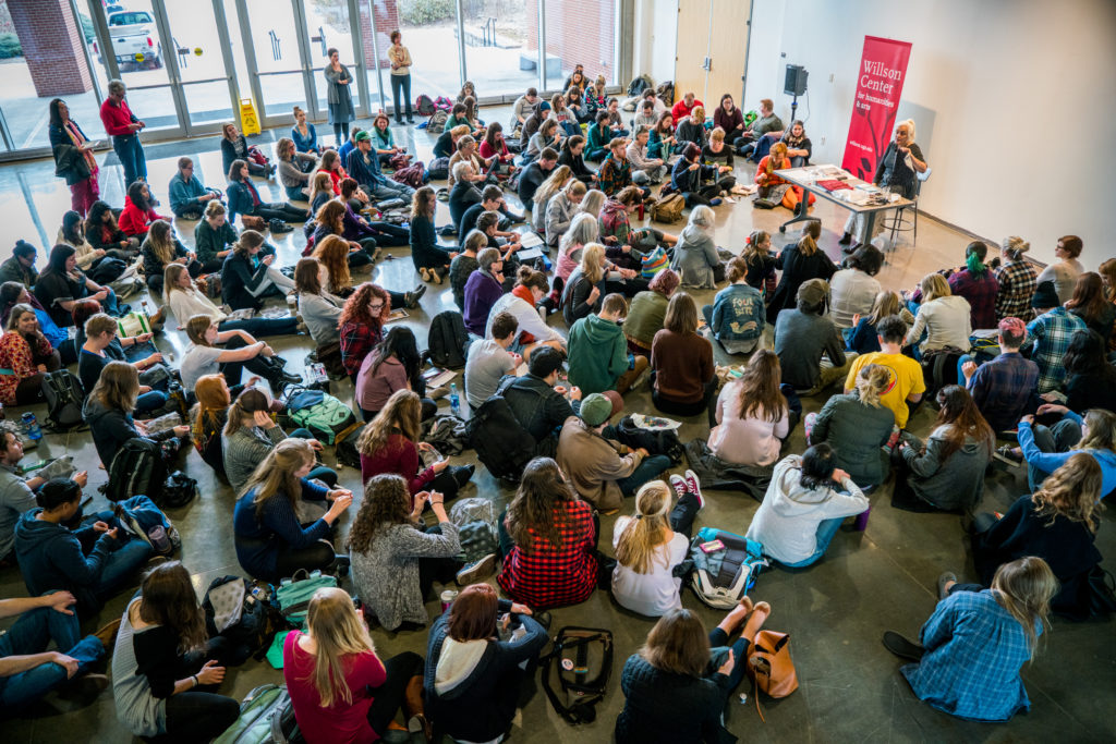 Students attending workshop