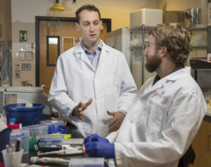 Bob Schmitz in his lab.