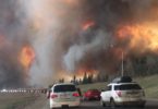 Photo of wildfire at Fort McMurray.
